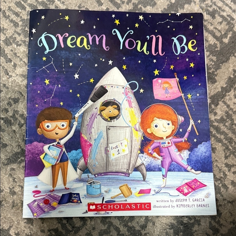 Scholastic Dream You'll Be Book - Blue and Purple Cover